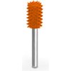 Tvrdokovová ihličková rašpľa tvar Valec priemer 6,4mm stopka 3,2mm, Drsnosť Ihličiek Saburrtooth USA Oranžová - Extra Hrubá