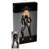 Noir - Shiny, long sleeve overall (black)
