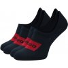 HUGO - 2PACK HUGO dark blue neviditeľné pánske ponožky-43-46