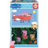 EDUCA Drevené puzzle Prasiatko Peppa 2x16 dielikov