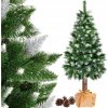 Zasnežený vianočný stromček na kmeni 180 cm – borovica diamantová, ideálna!