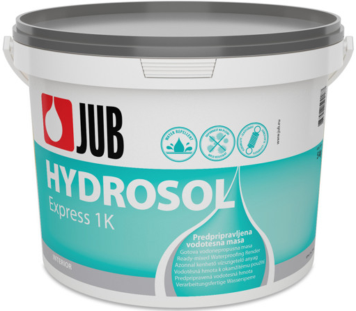 HYDROSOL Express 1K - predpripravená vodotesná hmota 5 kg