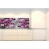DIMEX | Fototapeta do kuchyne Abstraktná fialová maľba KI-180-284 | 180 x 60 cm | fialová, šedá + Samolepiace fototapety do kuchyne DIMEX Abstraktná fialová maľba KI-180-284 v rozmere 180 x 60 cm