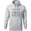 Algebra dance - Mikina pánska Cape s kapucňou - 2XL ( Svetlosivý melír )