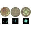 Haushalt- International | Dekoračný kameň - svietiaci ø 26 cm HI-57203 - Dizajn Slnko HI-57203