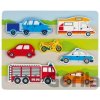 Goki puzzle na doske Dopravné prostriedky 10 ks
