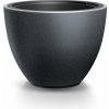 PROSPERPLAST Kvetináč HEOS ECO WOOD antracit 46,9cm