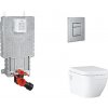 Grohe Uniset - Set predstenovej inštalácie, klozetu, dosky SoftClose a tlačidla Skate Cosmopolitan, kefovaná nerezová oceľ SANI15BB2109