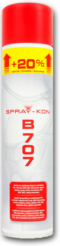 SPRAY-KON B707 kontaktné lepidlo ve spreji 600ml