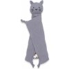 Mušelínový usínáčik New Baby Cat grey