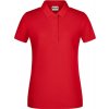 James & Nicholson | JN 8009, Dámske piqué polo z bio bavlny, červená, XXL