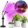 Kobi | LED Stmievateľná stolná lampa na pestovanie rastlín VITARO 3xLED/10W/230V čierna | KB0437