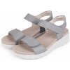 Vlnka Dámske kožené sandále Adina sivá veľkosti obuvi - dospelí 38