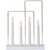 Eglo | Eglo 410985 - Vianočný svietnik GLOSSY FRAME 4xE10/3W/230V biela | EG410985