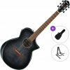Ibanez AEWC400-TKS Standard SET Transparent Black Sunburst Elektroakustická gitara Jumbo