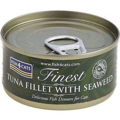 FISH4CATS Konzerva pre mačky Finest tuniak s morskými riasami 70 g