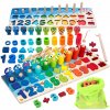 Montessori Drevená Hračka - Rybky s Číslami