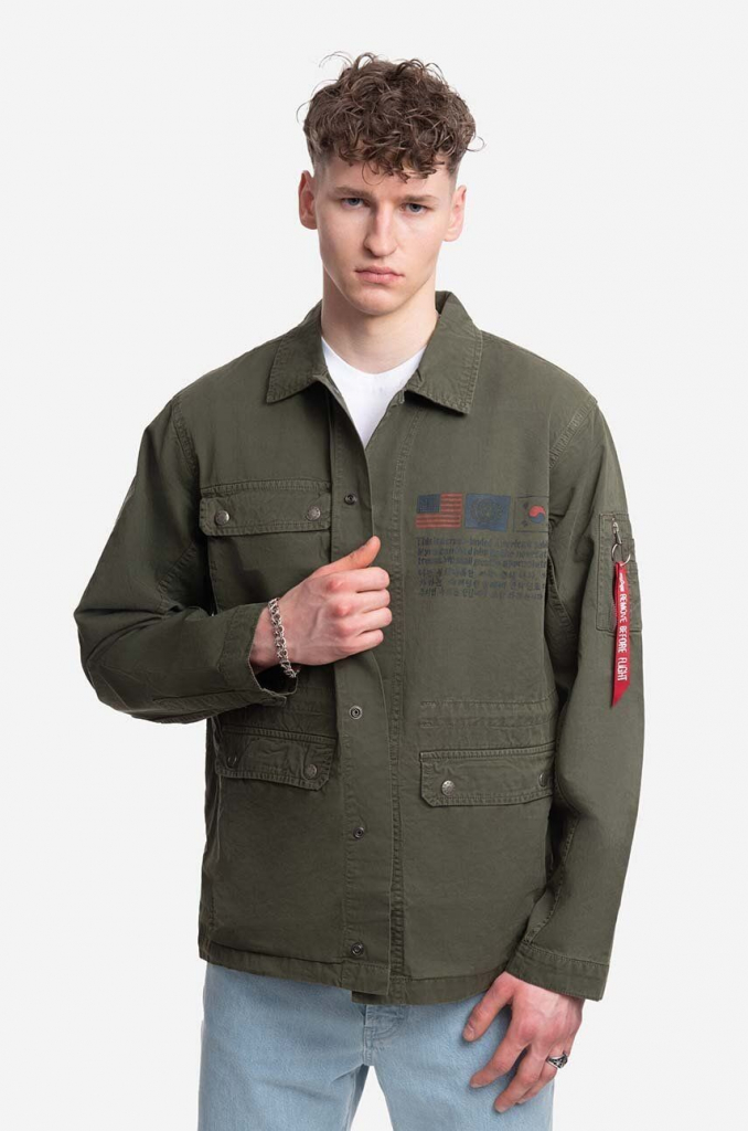 Alpha Industries bunda Field Jacket LWC 136115 136 pánska šedá prechodná 136115.136