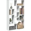 VidaXL Regál na knihy, biely, 72x20x120 cm, materiál na báze dreva
