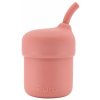 Pura silikon pohárik so slamkou my my rose 150 ml