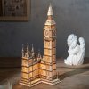 Drevené 3D Puzzle Big Ben s LED osvetlením