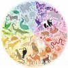 RAVENSBURGER Okrúhle puzzle Kruh farieb: Zvieratá 500 dielikov