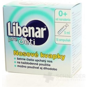 Libenar pre deti nosné kvapky 15 x 5 ml