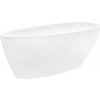Besco Goya XS Biela voľne stojaca vaňa 140x62, liaty mramor, WMD-140-G