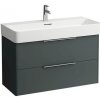 Laufen Spodná skrinka pod umývadlo 95 cm, sivá prevádzka H4024121102661
