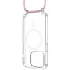 Fixed MagPure Neck s ružovou šnúrkou na krk pre Apple iPhone 16 FIXPUNM-1400-PI