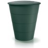 PROSPERPLAST Sud na dažďovú vodu SMOOTH tm. zelený 210l
