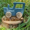 Little Dutch Drevené autíčko Traktor modré bez personalizácie