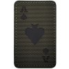 WARAGOD Nášivka Poker Cards Ace of Spades, olive