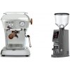 Ascaso Dream PID, leštený hliník + Eureka Atom W 65, grey