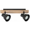 RABALUX 5903 Mac spot GU10 2x35W čierna/buk