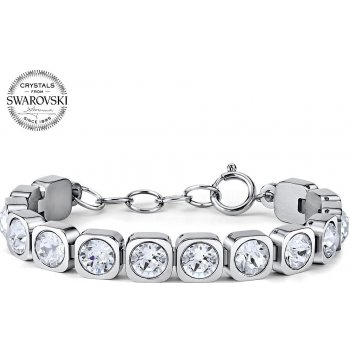 SILVEGO náramok BROOKLYN z chirurgickej ocele so Swarovski Crystals DGB268