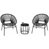 Focus Garden Focus MAYA 2+1 záhradné sedacia súprava, čierna 001529, NOVINKA