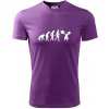 Evolution fitness - Pánske tričko Fantasy športové - M ( Fialová )