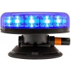 LED maják modrý 12/24V, vákuový držiak 140Km/H, 12x LED 3W, R65