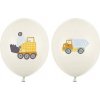 PartyDeco Balóniky latexové Stavebné vozidlá 30 cm 50 ks