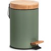 ZELLER Pedálový odpadkový kôš 3l šalviová farba, bambus 16,8x24cm