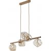 TK Lighting | Luster na lanku LAVA 5xG9/8W/230V béžová/dymová béžová | TK11111