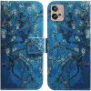 PROTEMIO 54220 ART Peňaženkový kryt Motorola Moto G32 APRICOT BLOSSOM