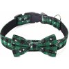 Amparo Miranda® Vianočný psí obojok s motýlikom VO508 zelený, Veľkosť L