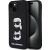 Karl Lagerfeld puzdro gumené Apple iPhone 15 KLHCP15SSDHKCNK čierne