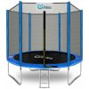 INLEA PREMIUM Jump Trampolína 250 cm s vonkajšou ochrannou sieťou - modrá