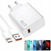 RÝCHLA NABÍJAČKA PRE XIAOMI REDMI 67W+1M KABEL USB-C BIELY ĽAHKÁ A PRENOSNÁ