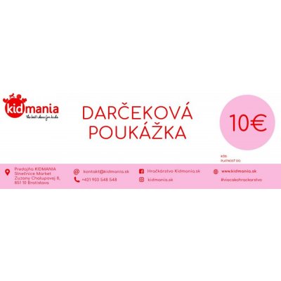 Darčeková poukážka 10 EUR