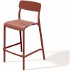 Vysoká barová stolička RIMO 520x545x1075 - farba: pálená tehla - vrstva - Prosperplast