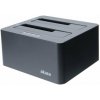 Externá dokovacia stanica Akasa DuoDock X3, 2 x Duálna HDD / SSD slot USB 3.1 Gen 1 / AK-DK08U3-BKCM (AK-DK08U3-BKCM)